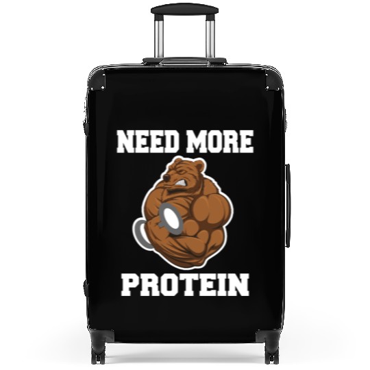 Fitness Gym Bear - Protein Grizzly Bear Suitcases