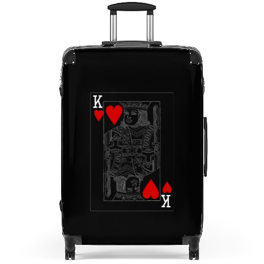 KING OF HEARTS PLAYING CARD Suitcases