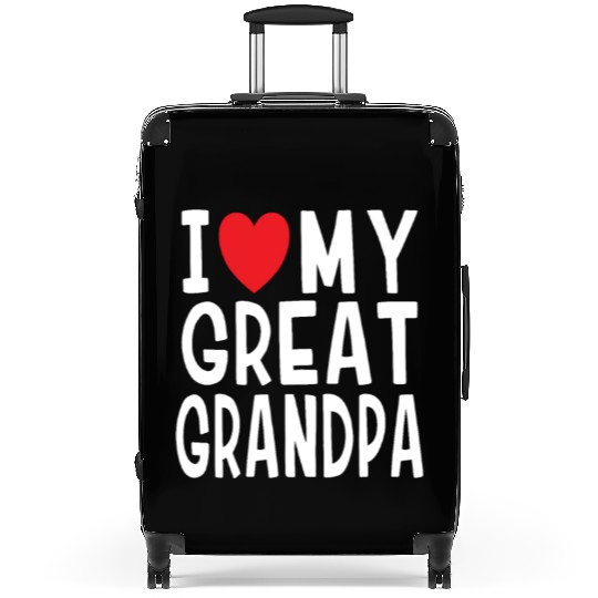 I Love My Great Grandpa Family Love Heart Gift Suitcases