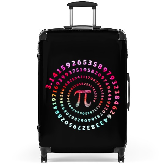 Pi Spiral Novelty Suitcases for Pi Day