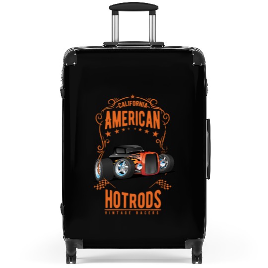 American Hot Rod Car Race Suitcases