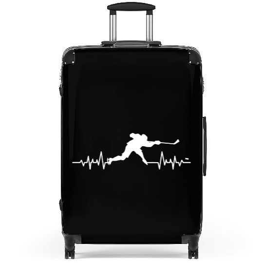 Heartbeat Pulse Line Ice Hockey Suitcases