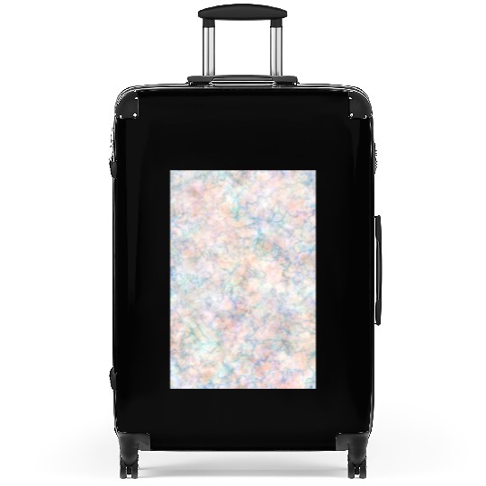 Multicolor Pastel Rainbow Marble Pattern Suitcases
