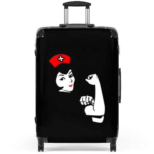 Strong Woman Nurse Funny Gift Suitcases