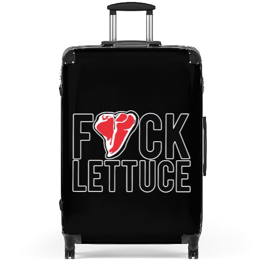 Fuck Lettuce Suitcases Meat Lover Steak Suitcases Gift Te