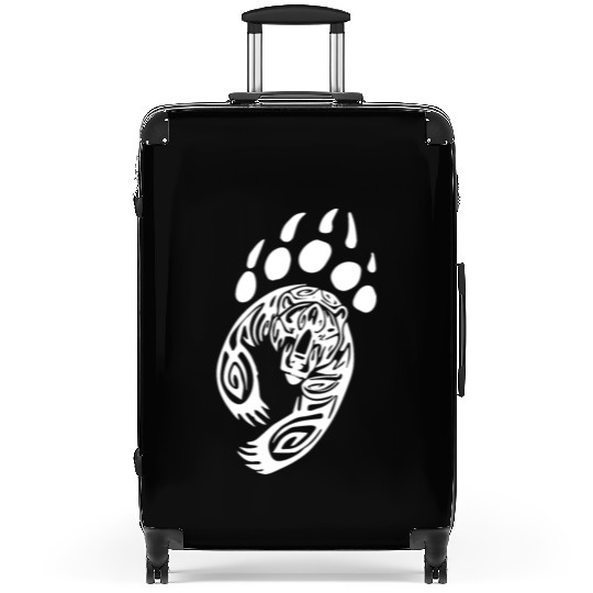 Bear Paw Tribal Grizzly Black Papa Momma Suitcases