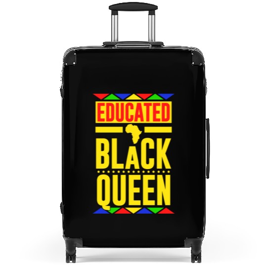 Educated Black Queen Suitcases
