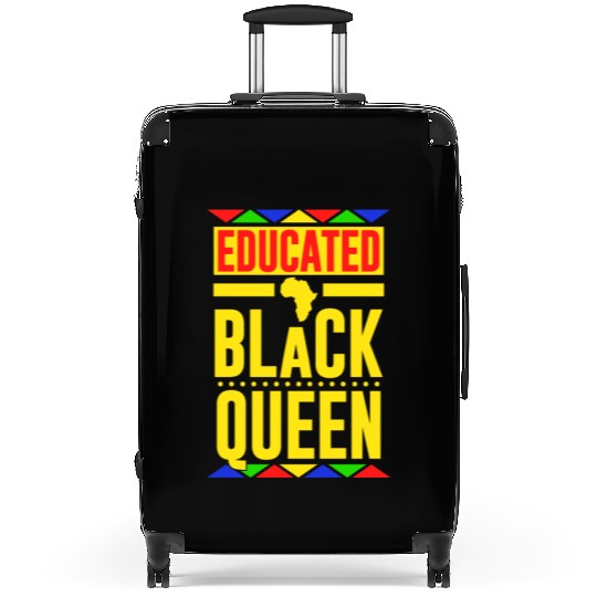 Educated Black Queen Suitcases