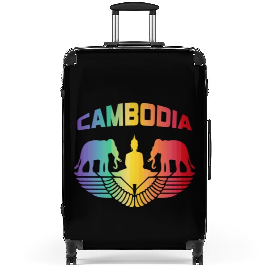 Cambodia Elephants with Buddha / Gift Suitcases