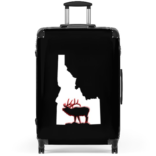 Idaho state with outline of Elk inside combi Suitcases