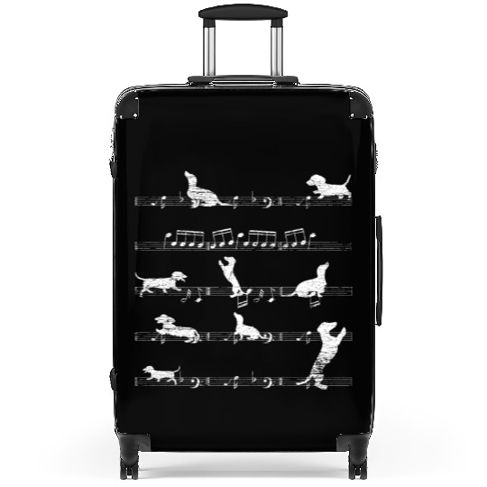 Dachshund Music Suitcases