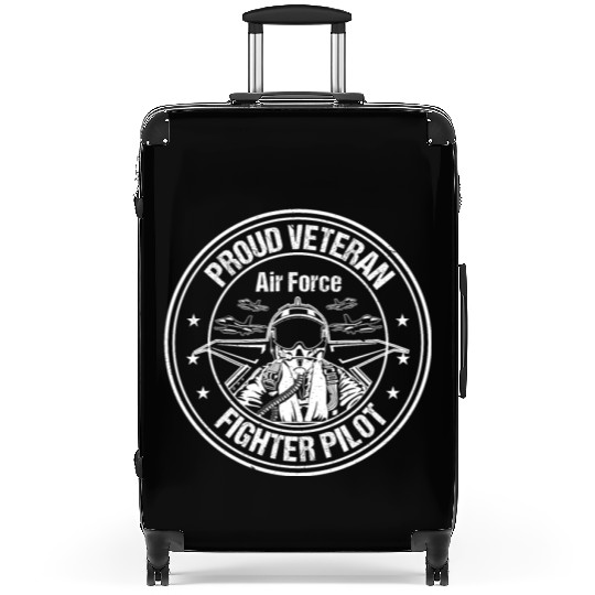 Proud Air Force Veteran Fighter Pilot design Suitcases