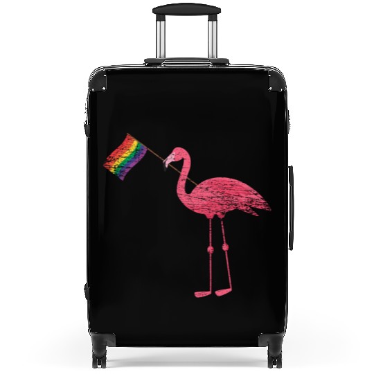 Flamingo Rainbow Suitcases