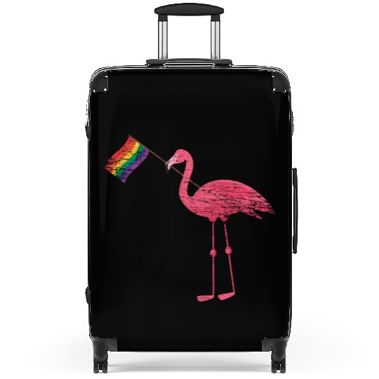 Flamingo Rainbow Suitcases
