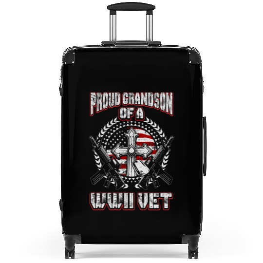Proud Grandson of a WWII Vet Suitcases