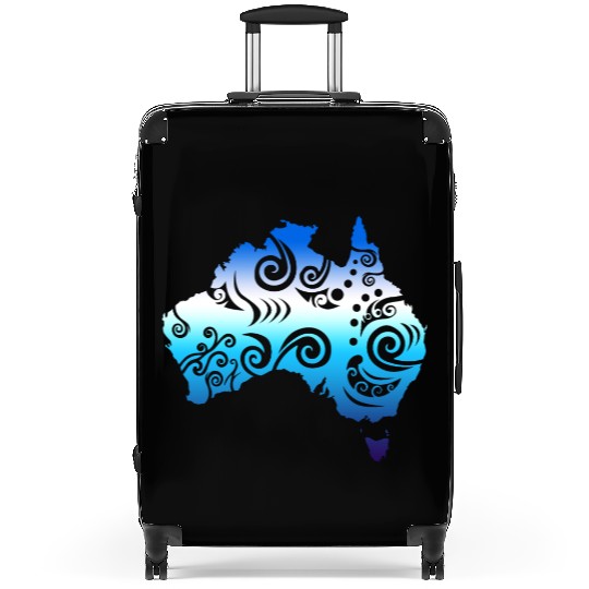 Maori Australia Map T Tattoo - Gift Idea Suitcases