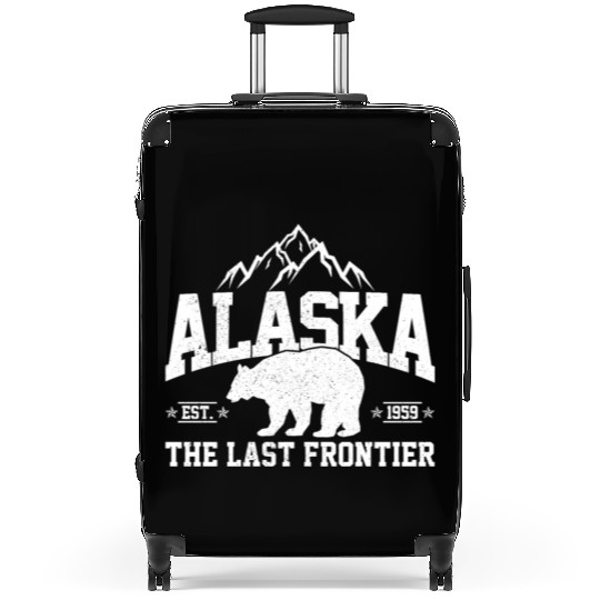 Alaska - The Last Frontier Grizzly Bear Souvenir Suitcases