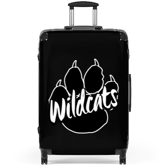 Wildcats Paw Print Back To School Spirit Mascot Suitcases