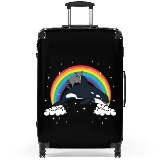 Raccoon Trash Panda Funny Orca Killer Whale Gift Suitcases