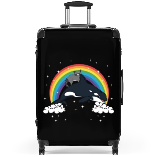 Raccoon Trash Panda Funny Orca Killer Whale Gift Suitcases