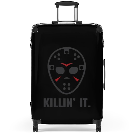 Killin It Friday 13TH Halloween Jason Mask Suitcases