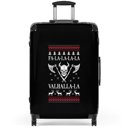 Ugly Christmas Viking Fa La La La La Valhalla La Suitcases