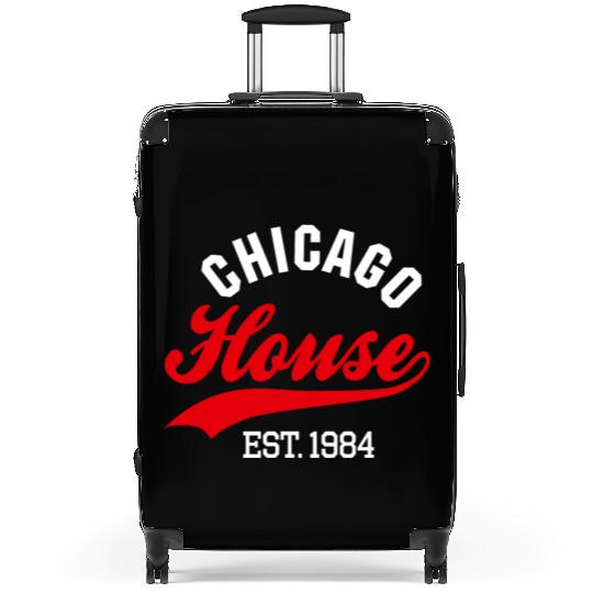 Vintage Chicago house est. 1984 house music party Suitcases