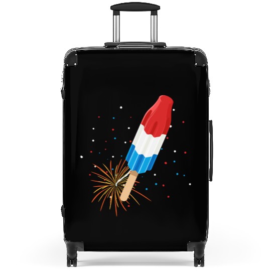 Fireworks Popsicle American Flag 4th of July Suitcases