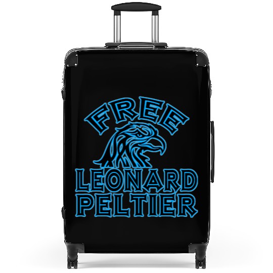 FREE LEONARD PELTIER eagle natives YStone Suitcases