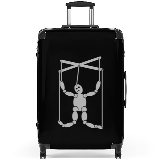 Puppet male sad Suitcases