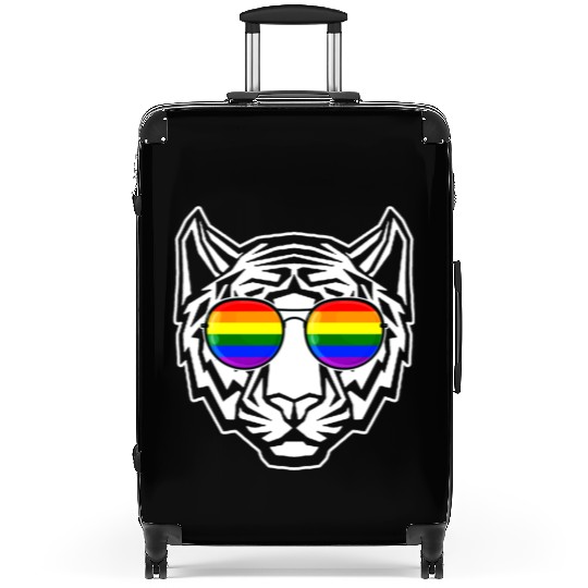 Pride LGBT Tiger Rainbow Sunglasses Suitcases