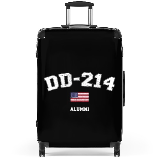 Dd 214 Us Armed Forces Alumni Usa Flag Vintage Suitcases