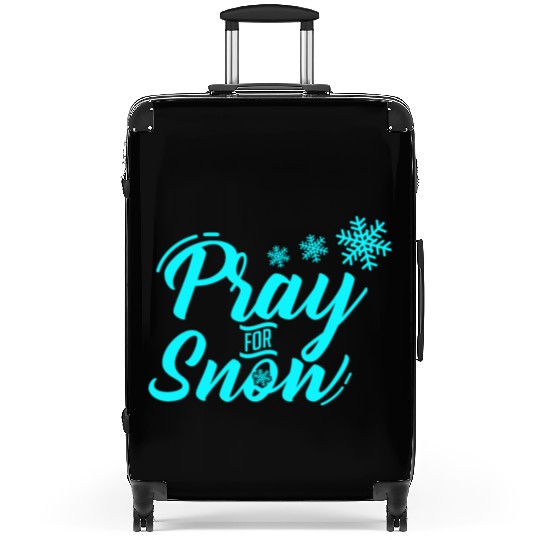 Pray for Snow Snow White Christmas Praying Suitcases