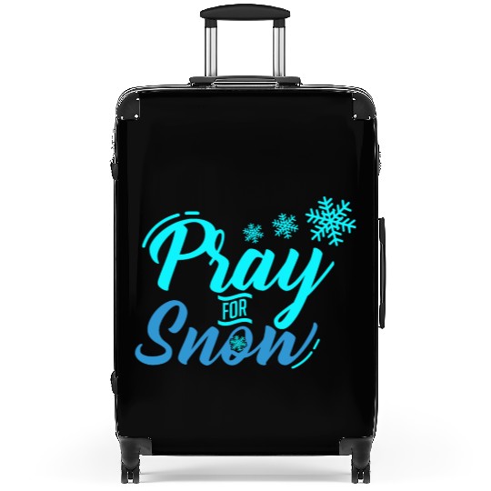 Pray for Snow Snow White Christmas Praying Suitcases