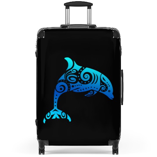 Maori Dolphin Polynesian T Tattoo Gift Idea Suitcases