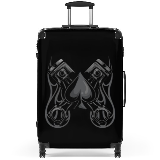 Poker and Hotrod - Cool Poker Art Hot Rod Suitcases