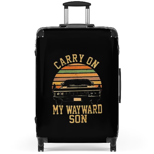 Supernatural Vintage Suitcases Carry On My Wayward Son