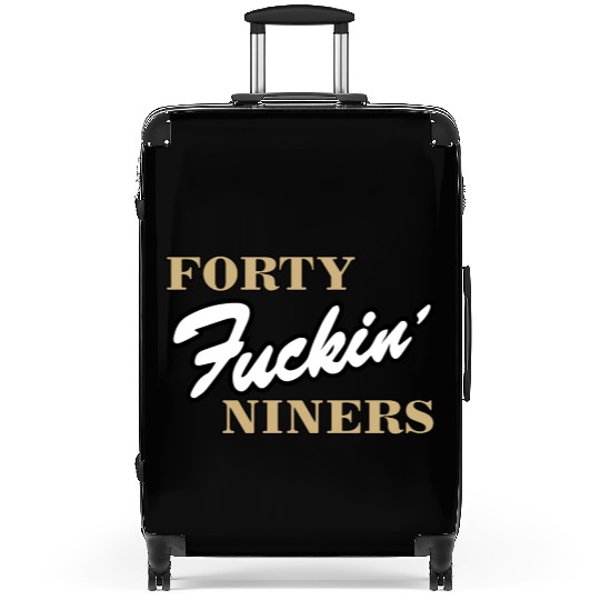 san francisco football logo Suitcases