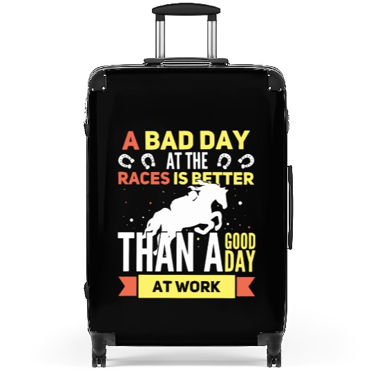Funny Horse Racing Bad Day At The Races Suitcases