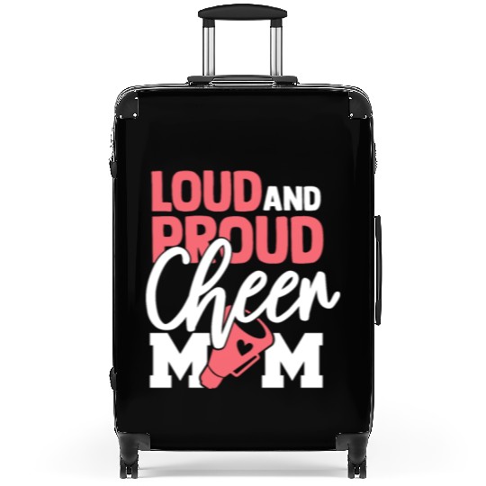 Cheer Mom Gift Loud and Proud Cheerleading Mom Suitcases