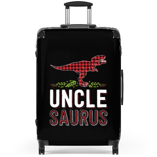 Uncle Saurus T Rex Bufallo Plaid Matching Family Suitcases