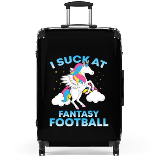 I Suck At Fantasy Football Funny Football Lover Suitcases
