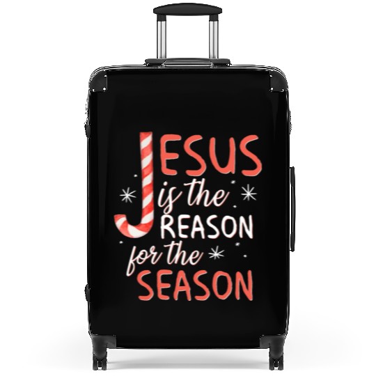 Jesus Is The Reason For The Season Candy Cane Chr Suitcases