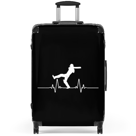 Heart Beat Cricket Cricket Player Gift Idea Suitcases