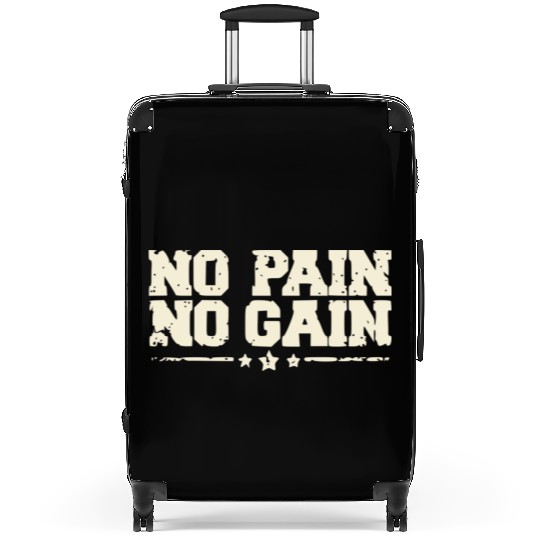No Pain No Gain workout Suitcases