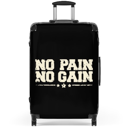 No Pain No Gain workout Suitcases