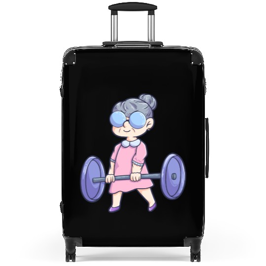 Gym Fitness Workout grandma woman's pension Suitcases