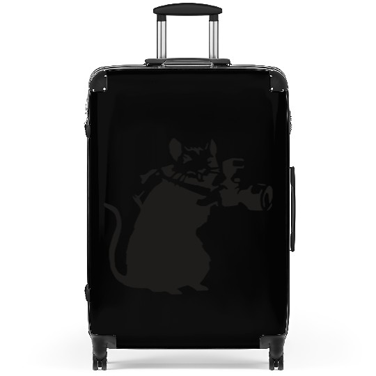 Rat with camera - Banksy Graffiti Suitcases