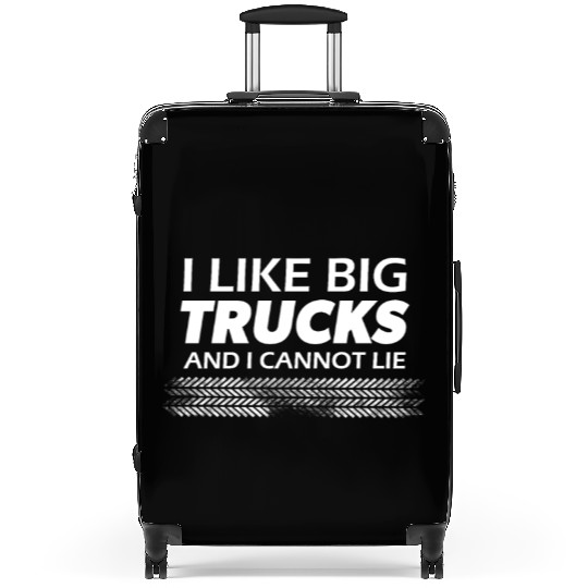 I like big monster trucks l Tire tracks Suitcases