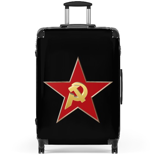 Hammer and sickle Suitcases